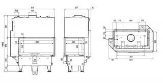 Defro Riva ME BL G SHORT   wymiary